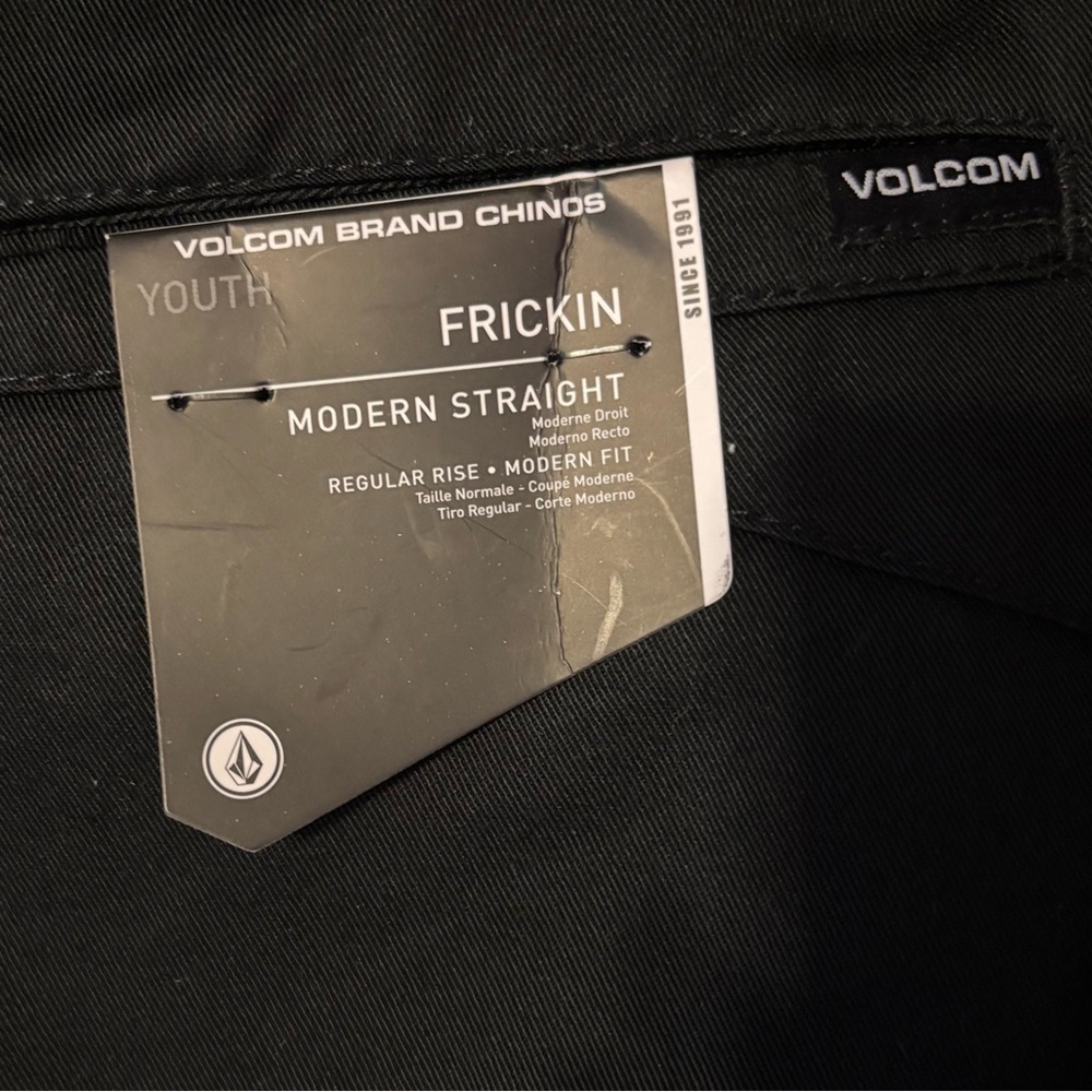 Volcom Black Frickin Chino Shorts Modern Fit True to This Deep Pockets Men’s 30 - Picture 7 of 16